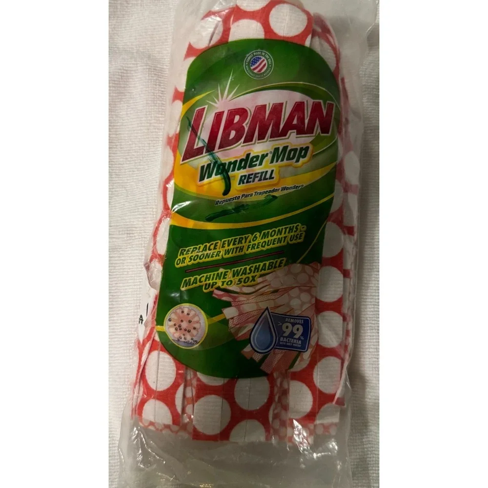 Libman Wonder 5.2 in. W x 10.6 in. L Nylon Mop Refill 1 pk